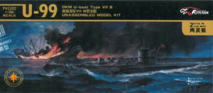 FlyHawk Model FH1102 DKM U-Boat Type VII B U-99 2 Kits in the Box 1/700