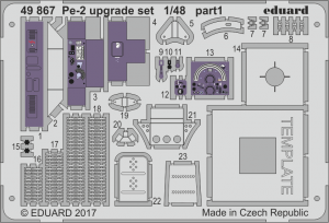 Eduard 49867 Pe-2 upgrade set EDUARD 1/48