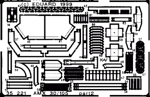 Eduard 35221 AMX 30/105 1/35 HELLER
