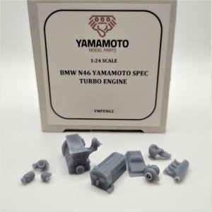 Yamamoto Model Parts YMPENG2 Silnik BMW N46 Yamamoto Spec - turbodoładowany 1/24