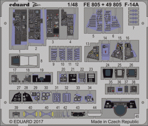 Eduard 49805 F-14A interior TAMIYA 1/48