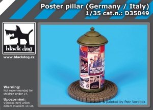 Black Dog D35049 Poster pillar Germany-Italy 1/35
