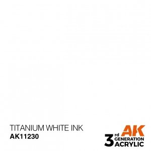 AK Interactive AK11230 TITANIUM WHITE – INK 17ml