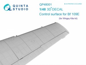 Quinta Studio QP48001 Control surface Bf 109E (for Wingsy Kits kit) 1/48