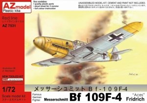 AZmodel AZ7531 Messerschmitt Bf-109F-4 Aces 1/72