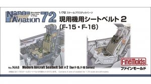 Fine Molds NA08 Modern Air Force Seat Belt Set 2 F-15 F-16 1/72