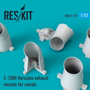 RESKIT RSU72-0157 C-130H Hercules exhaust nozzles for Zvezda 1/72