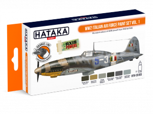 Hataka HTK-CS103 WW2 Italian Air Force Paint set vol.1 (6x17ml)