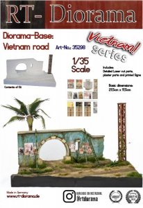 RT-Diorama 35298 Diorama-Base: Vietnam road 1/35