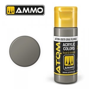 AMMO of Mig Jimenez 20078 ATOM COLOR Grau RLM02 20ml