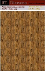 RT-Diorama 35839 Printed Accessories: Wooden Floor Nr.4 1/35