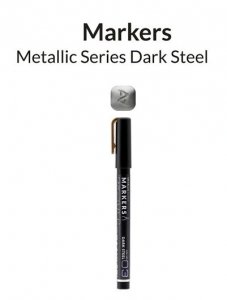 Gaahleri 45138 Metallic Series Marker Dark Steel
