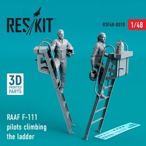 RESKIT RSF48-0010 RAAF F-111 PILOTS CLIMBING THE LADDER (2 PCS) (3D PRINTED) 1/48