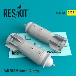 RESKIT RS32-0135 FAB 500 M bomb (2 pcs) 1/32