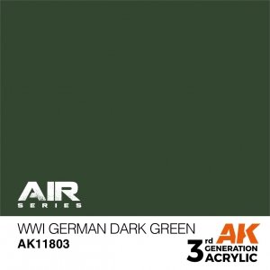 AK Interactive AK11803 WWI GERMAN DARK GREEN – AIR 17ml