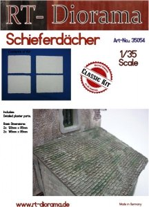 RT-Diorama 35054 Slate roofs for diorama construction 1/35