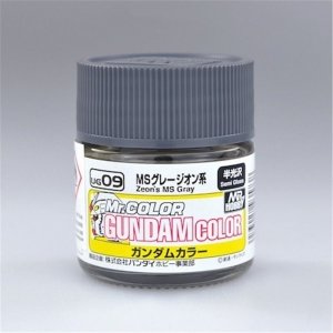 Gunze Sangyo UG-09 Zeon's MS Gray 10 ml (Semi-Gloss) 