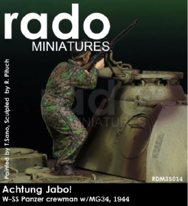 RADO Miniatures RDM35014 Achtung Jabo ! W-SS Panzer crewman w/MG34 , 1944 (1:35)