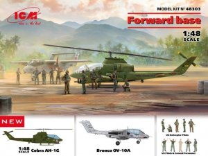ICM 48303 FORWARD BASE, Cobra AH-1G + Bronco  OV-10A 1/48