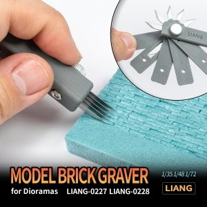 Liang 0227 Model Brick Graver for Dioramas