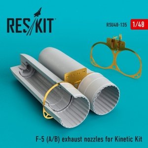 RESKIT RSU48-0135 F-5 (A/B) exhaust nozzles for Kinetic kit  1/48