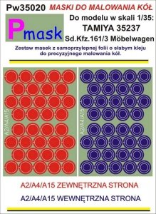 P-Mask PW35020 SD.KFZ. 161/3 MOBELWAGEN TAMIYA 35237 (1:35)