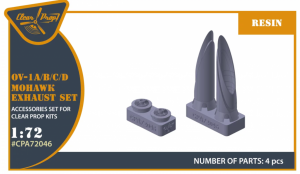 Clear Prop! CPA72046 OV-1 A/B/C/D Mohawk exhaust set for CP kit 1/72