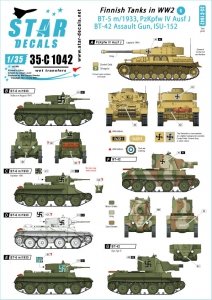 Star Decals 35-C1042 Finnish Tanks in WW2 # 6 1/35