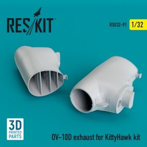 RESKIT RSU32-0091 OV-10D Bronco exhaust for KittyHawk kit (3D Printed) (1/32)
