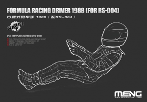 Meng Model SPS-090 Formula Racing Driver 1988 - For Meng RS-004 1/12