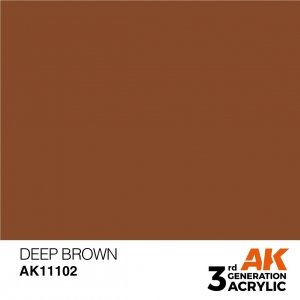 AK Interactive AK11102 DEEP BROWN – INTENSE 17ml