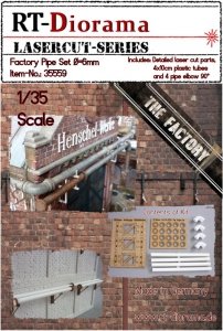 RT-Diorama 35559 Factory Pipe Set (6mm) 1/35
