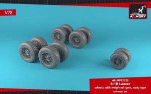 Armory Models AW72339 B-1B Lancer wheels w/ weighted tires, early 1/72