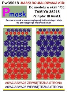 P-Mask PW35018 PZ.KPFW. III AUSF.L TAMIYA 35215 (1:35)