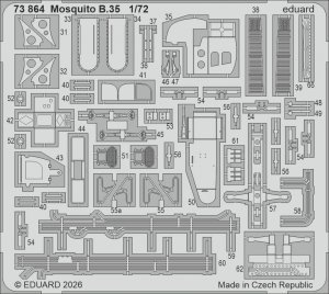 Eduard 73864 Mosquito B.35  for AIRFIX 1/72