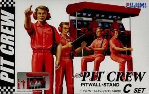 Fujimi 116587 GT-25 Pit Crew Pitwall Stand C Set 1/20
