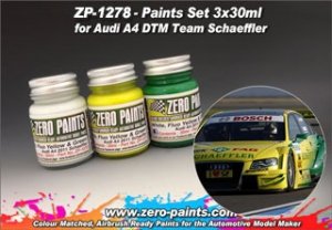 Zero Paints ZP-1278 Audi A4 DTM Team Schaeffler Paint Set 3x30ml