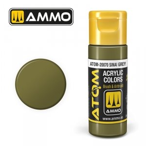 AMMO of Mig Jimenez 20070 ATOM COLOR Sinai Grey 20ml