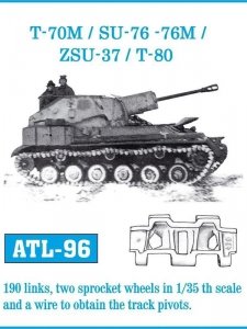 Friulmodel 1:35 ATL-96 T-70M / SU-76 - 76M / ZSU-37 / T-80