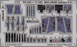 Eduard 73593 MiG-29UB Izdelye 9.51 TRUMPETER 1/72