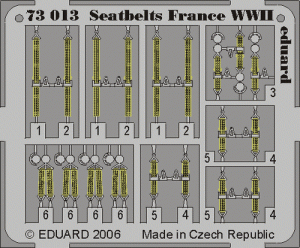Eduard 73013 Seatbelts France WWII 1/72