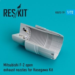RESKIT RSU72-0079 Mitsubishi F-2 open exhaust nozzles for Hasegawa kit 1/72
