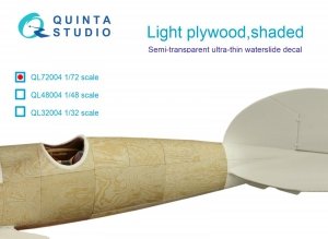 Quinta Studio QL72004 Light plywood, shaded 1/72