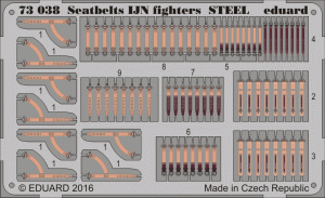 Eduard 73038 Seatbelts IJN fighters STEEL 1/72