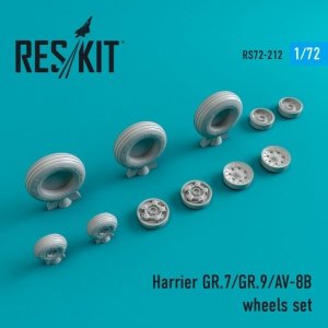 RESKIT RS72-0212 Harrier GR.7/GR.9/AV-8B wheels set 1/72