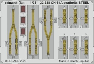 Eduard 33348 CH-54A seatbelts STEEL ICM 1/35