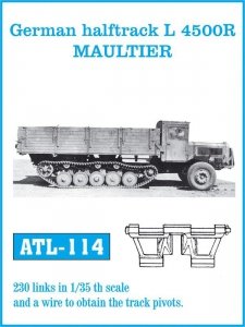 Friulmodel 1:35 ATL-114 German halftrack L 4500R MAULTIER