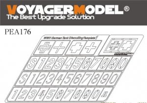 Voyager Model PEA176 WWII German Tank Stenciling Template 1 1/35