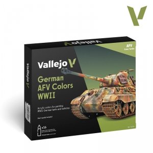 Vallejo 70255 German AFV Colors WWII 16x18ml