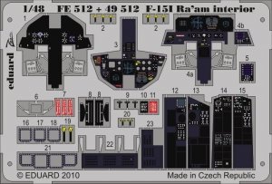 Eduard FE512 F-15I RaaM interior S. A. 1/48 Academy